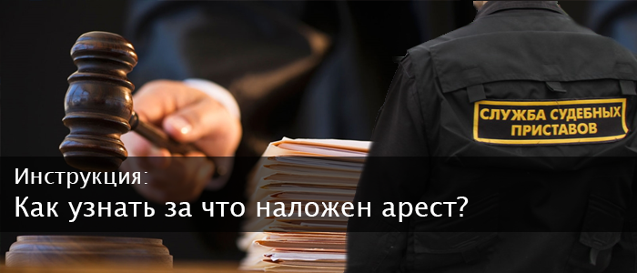 Как узнать за что приставы наложили арест?