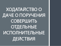 Ходатайство о применении мер принудительного исполнения