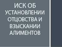 Иск об установлении отцовства и взыскании алиментов